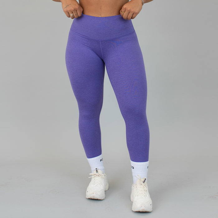 Heather Passion Flower El Toro Legging 25" - Back Logo - High Rise by FLEO - 1
