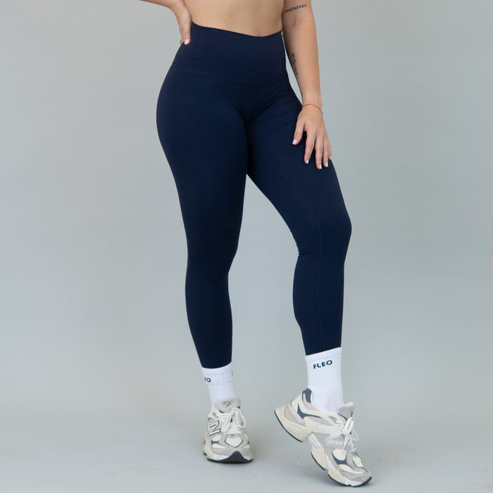 Classic Navy El Toro Legging 25" - High Rise by FLEO - 3
