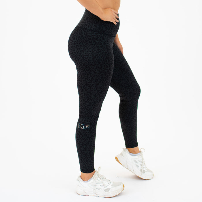 Black Leopard Legging 7/8 25" - El Toro -5
