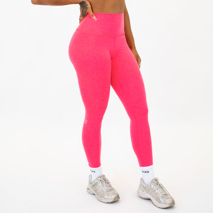 Heather Neon Punch El Toro Leggings 25" -4