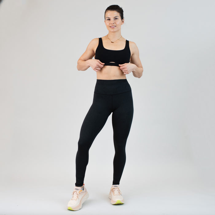 Heather Black Full Length Tall Legging 28" - El Toro -3