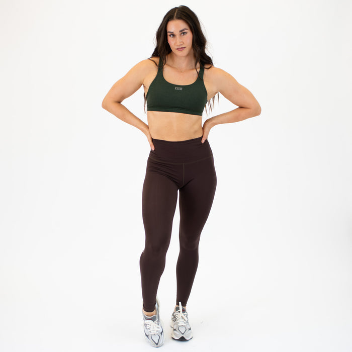 Chocolate Full Length Tall Legging 28" - El Toro -3