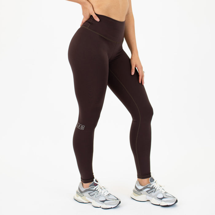 Chocolate Full Length Tall Legging 28" - El Toro -4