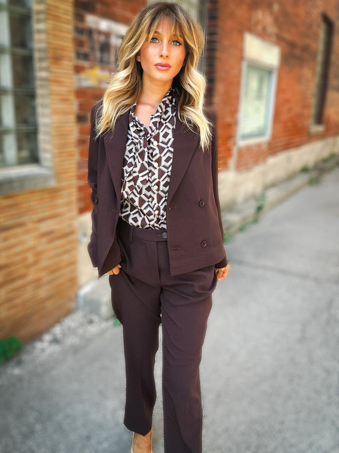 EsQualo Geometric Muse Blouse