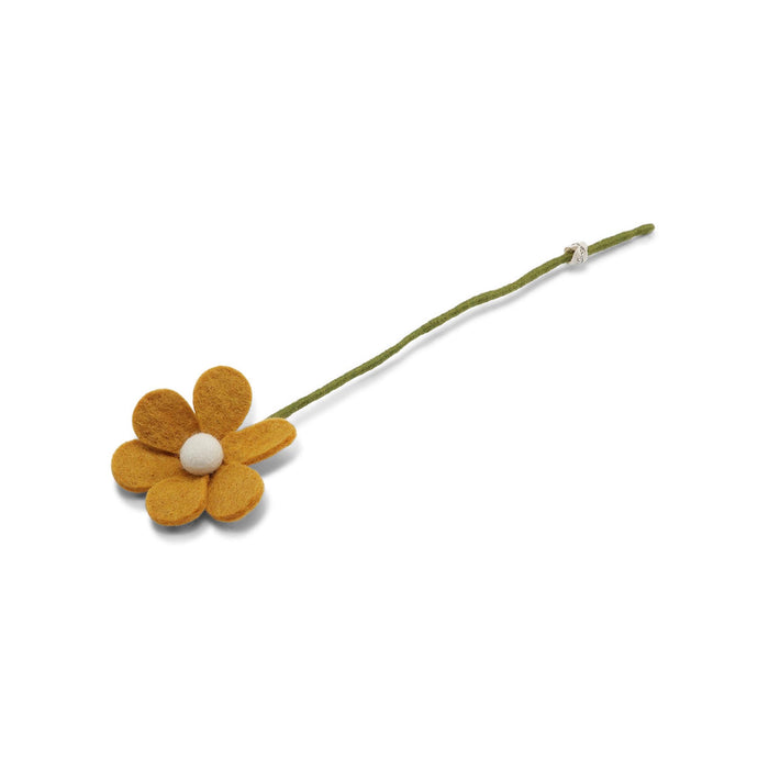 Felt Simple Flowers - Yellow