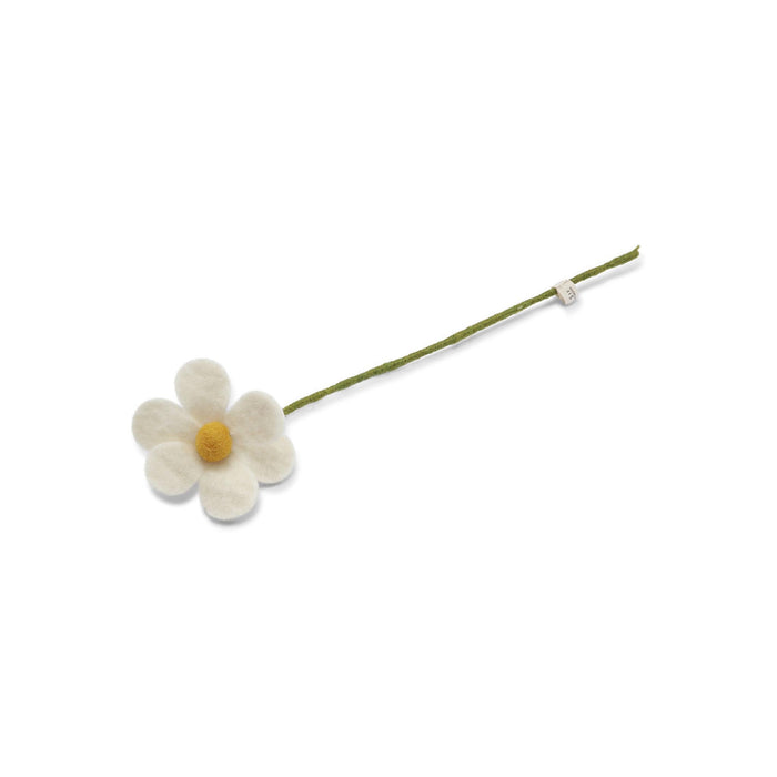 Felt Simple Flowers - White