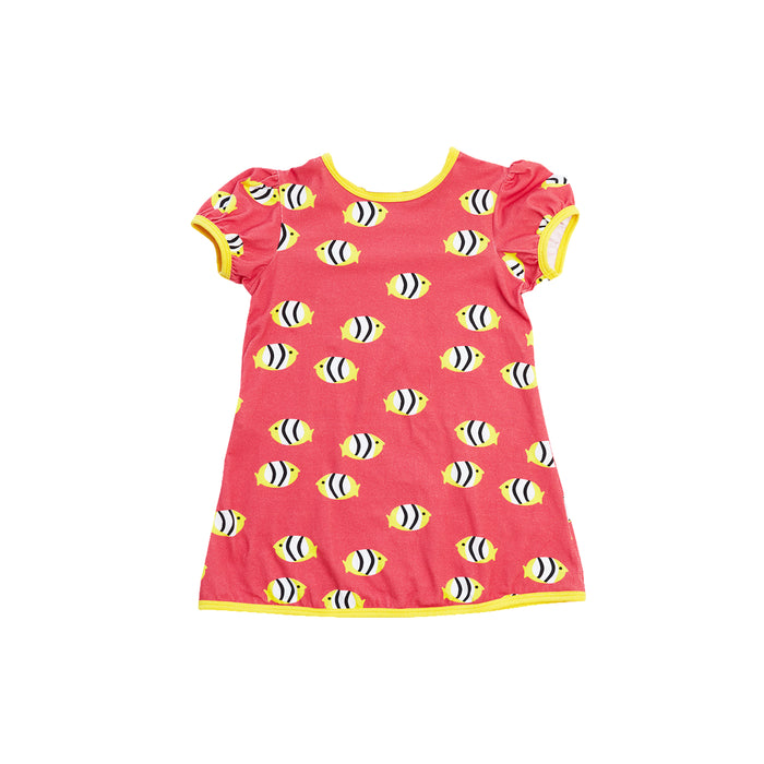 Fishes Red A-Line Dress