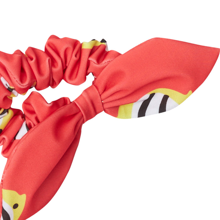 Fishes Red Lycra Scrunchie