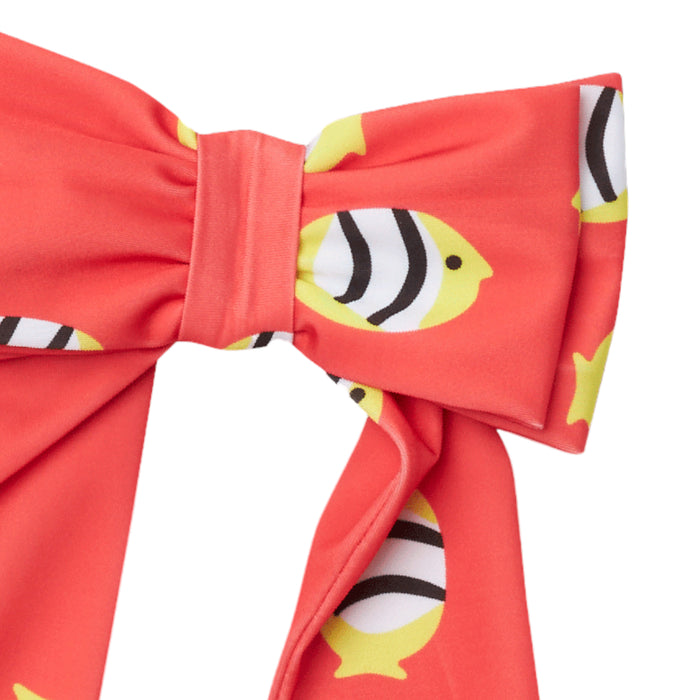 Fishes Red XL Hair Bow