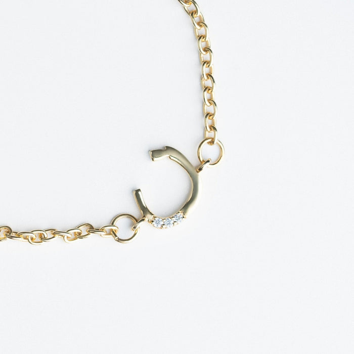 Flower Arabic Initial Bracelet Gold - Babies & Kids