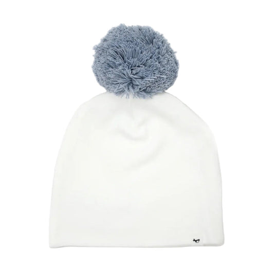 “Fog” Pom Baby Hat