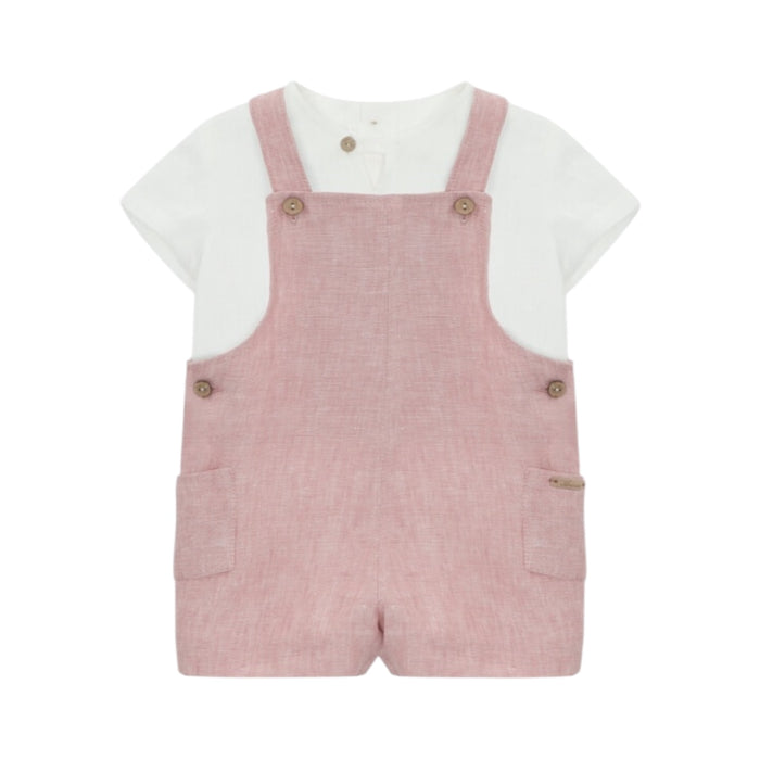 Frambuesa Dusty Pink Boy Romper 2-piece Set