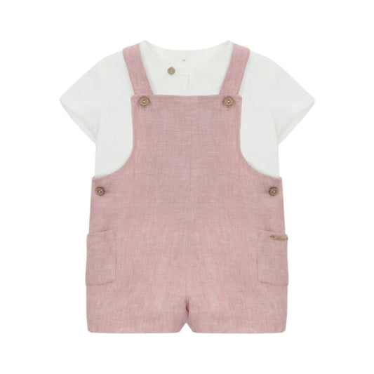 Frambuesa Dusty Pink Boy Romper 2-piece Set