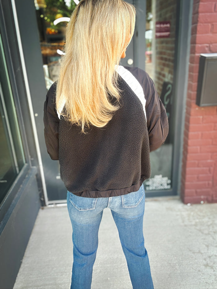 Free People Amelia Fleece Zip Up