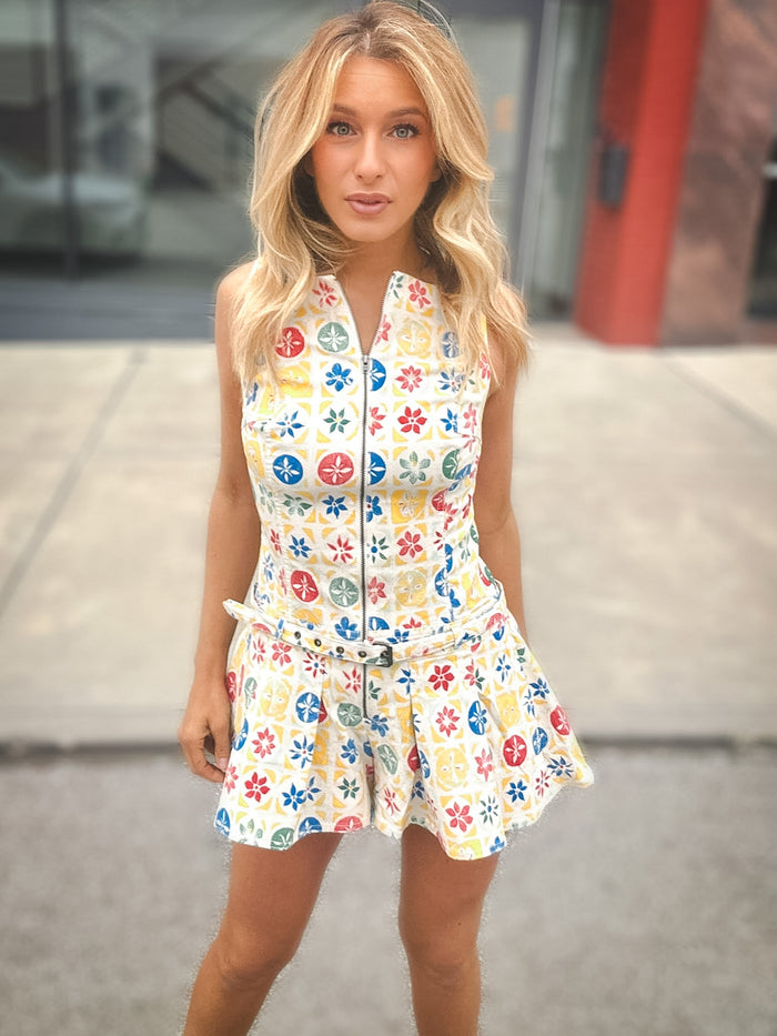 Free People Dune Dancer Printed Romper