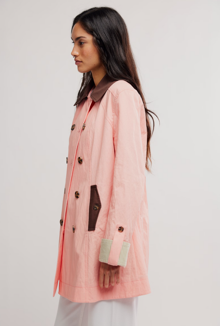 Free People Riley Canvas Car Coat