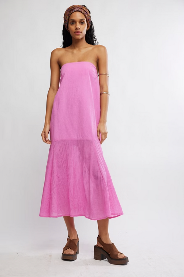Free People Sabeen Tube Midi Dress