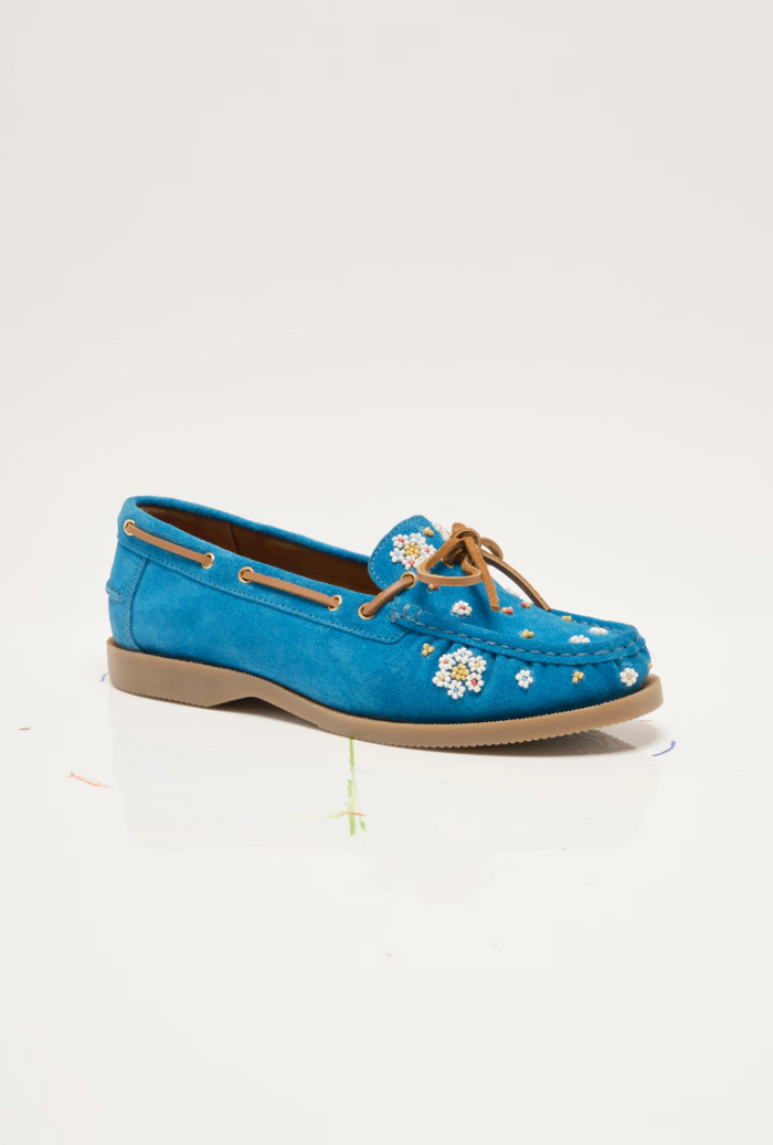 Free People Sandy Seed Bead Boat Shoes