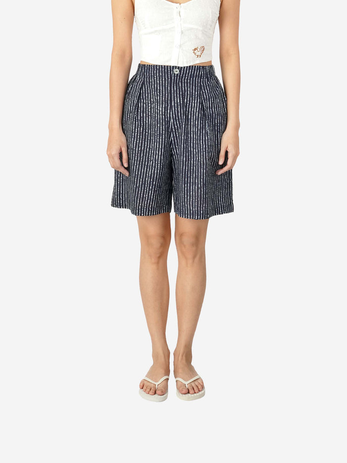 "Garis" - Plant-based Dye Short Pants