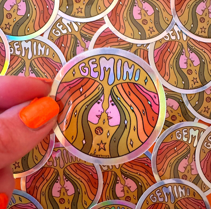 Gemini Holographic Sticker