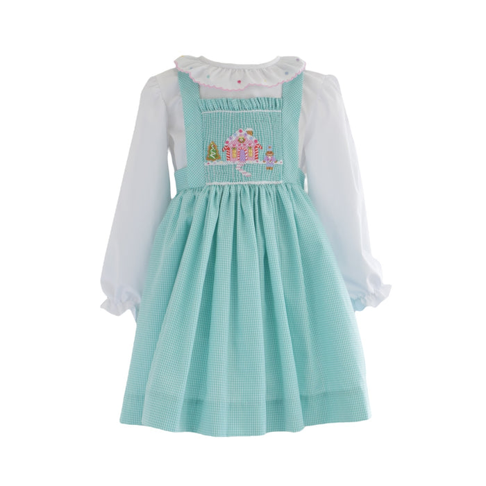 Gingercracker Handsmocked Girl Jumper Set