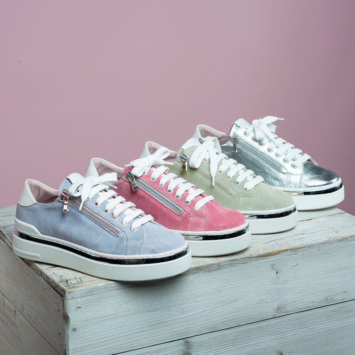 Glee: Pale Blue Suede Shoes Sole Bliss