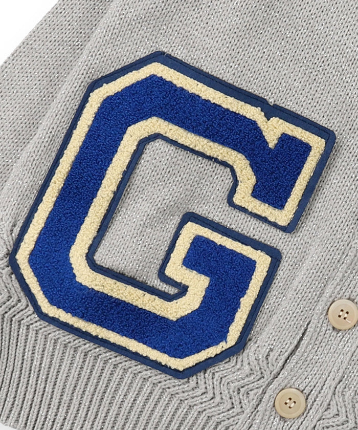 Glitter Letterd Cardigan