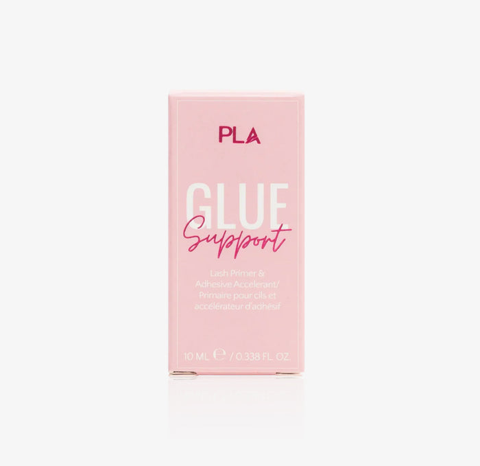 Pink packaging of PLA Glue Support on a white background