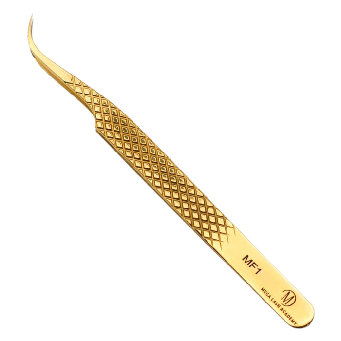 Gold Micro Fiber - MF1 - Ultra Curved Tweezers