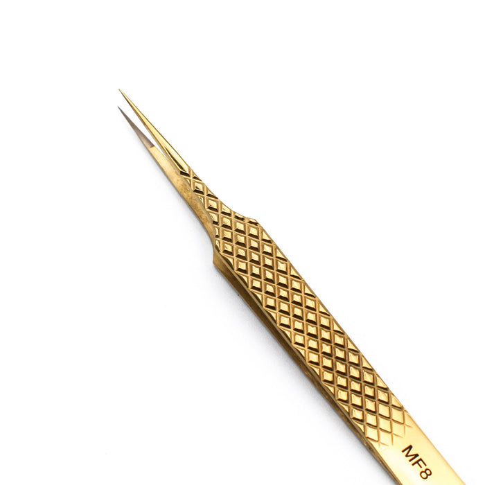 Gold Micro Fiber - MF8 - Straight Isolating Tweezers