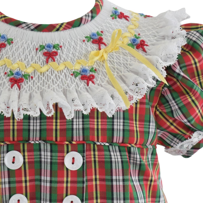 Golden Tartan Girl Dress