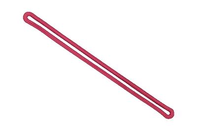 Green 6" Plastic Loop Strap - 2410-2004, Qty = 100