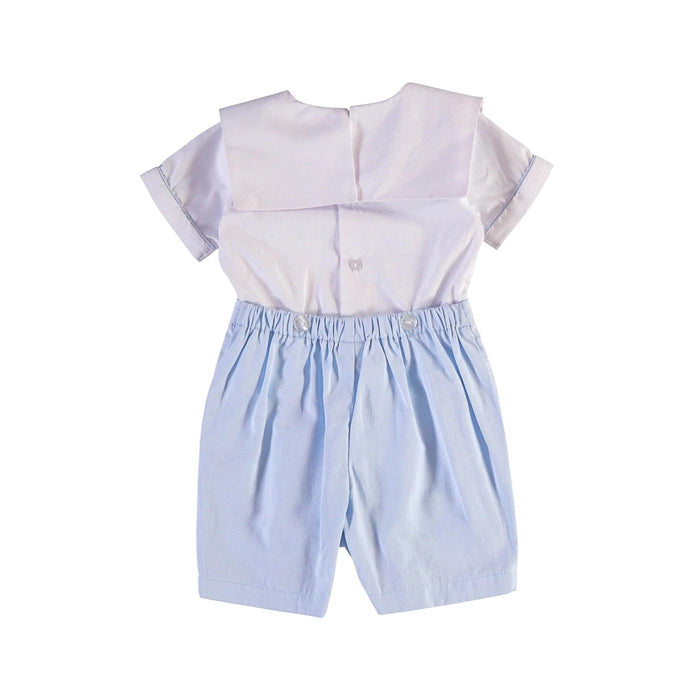 Greg Bunnies Light Blue Embroidered 2-pc set