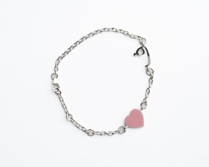 Heart Arabic Initial Bracelet Silver - Babies & Kids