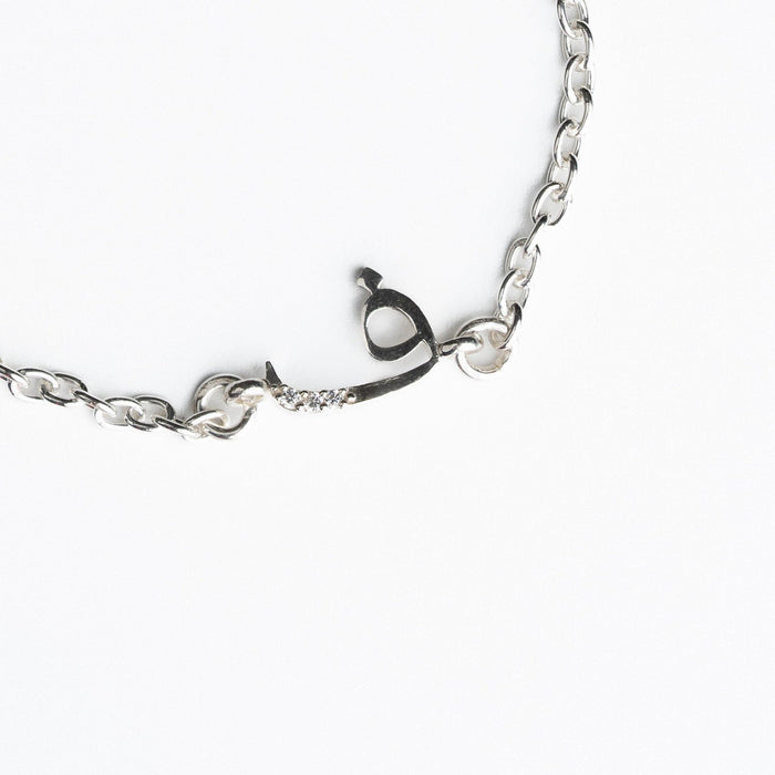 Heart Arabic Initial Bracelet Silver - Women