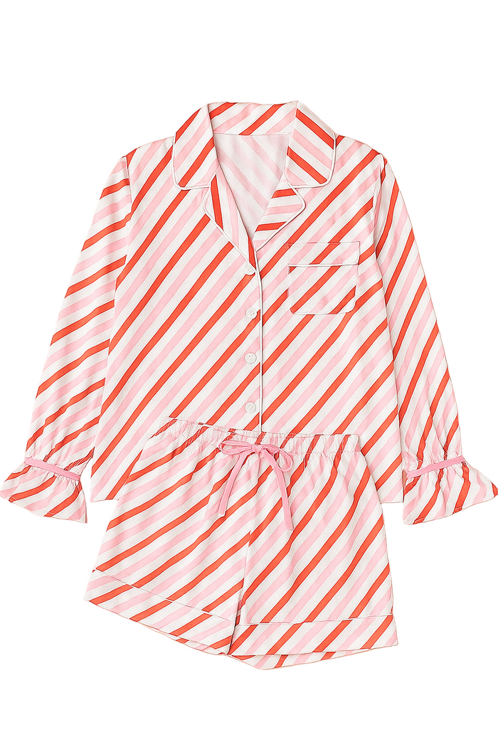 Heavenly Stripe Short Set