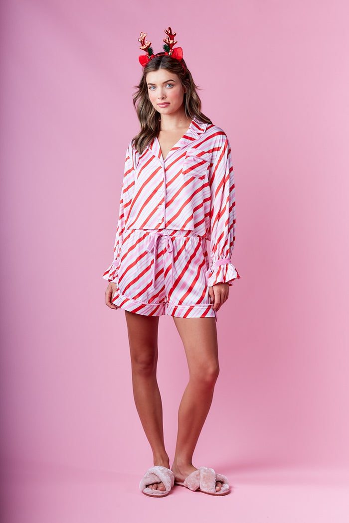 Heavenly Stripe Short Set