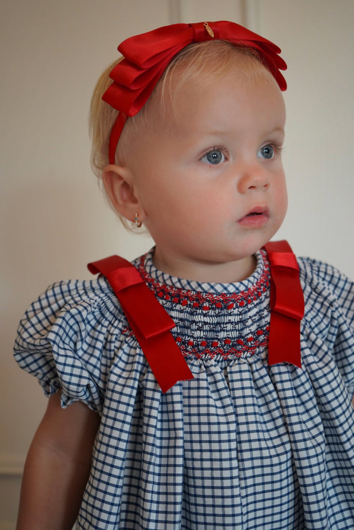 Helen Square Handsmocked Bishop Girl Dress