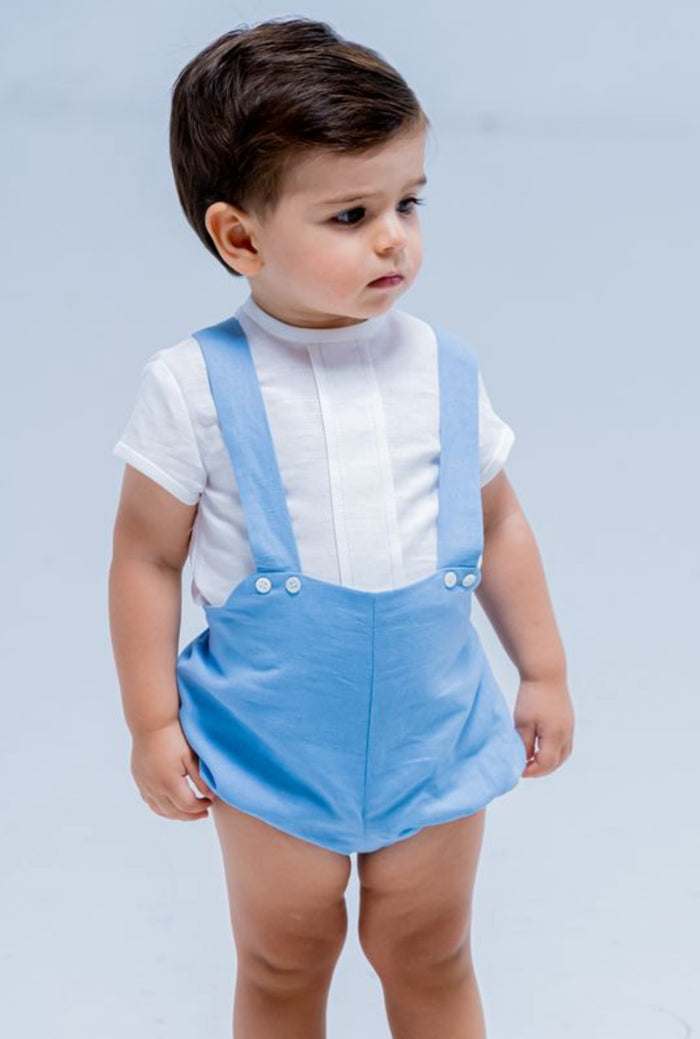 Helgue Dusty Blue 2-Piece Baby Boy Set