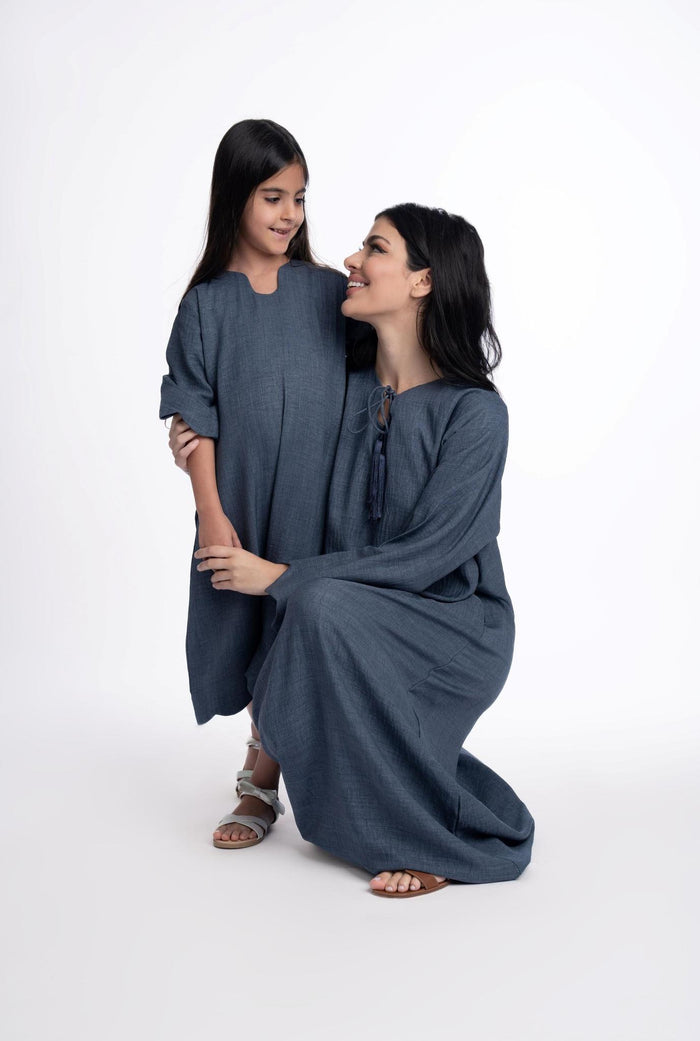 Huda Linen Kaftan Kids
