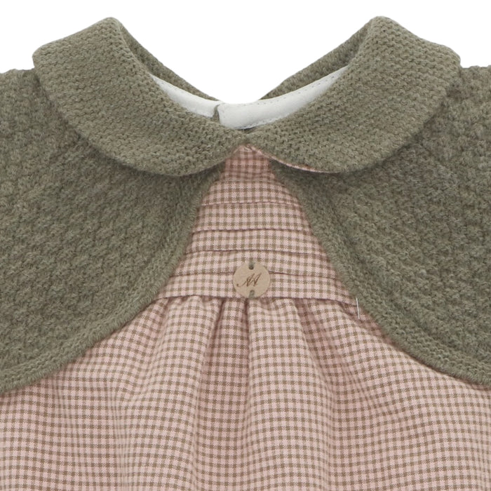 Hudson Army Green Checkered Romper