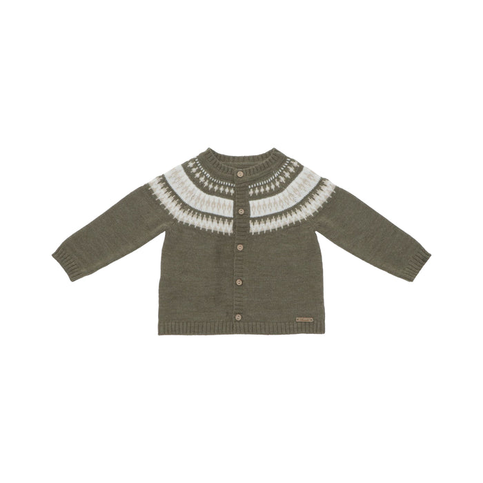 Hudson Green Knitted Fair Isle Cardigan