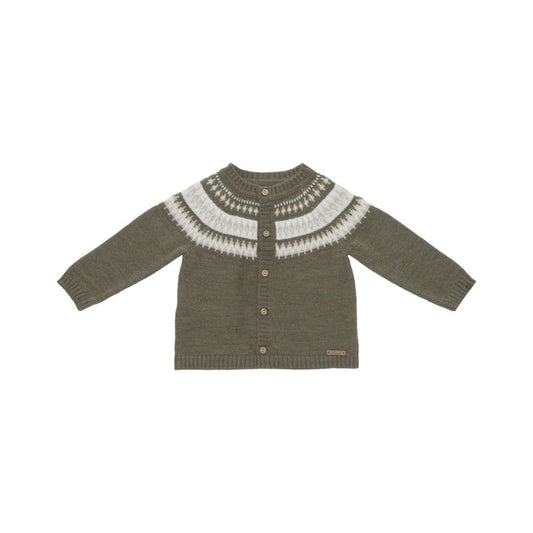 Hudson Green Knitted Fair Isle Cardigan
