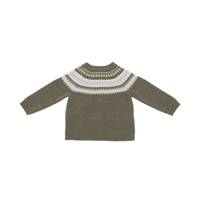 Hudson Green Knitted Fair Isle Cardigan