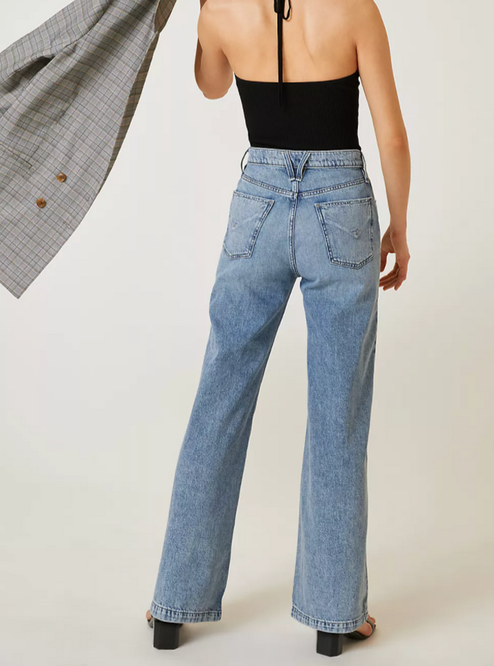 Hudson Jodie High Rise Loose Wide Leg in Young at Heart