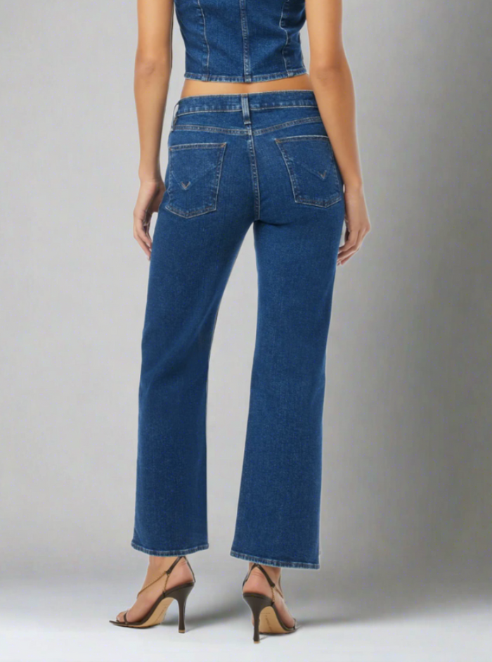 Hudson Rosie Pleated High Rise Wide Leg Jean