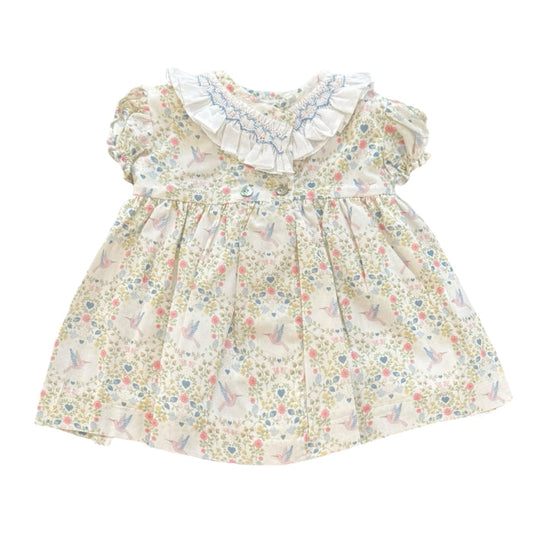 Hummingbird Handsmocked Girl Dress
