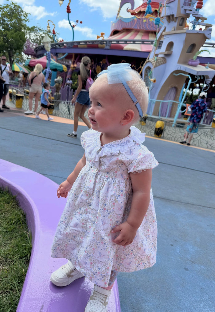 Hummingbird Handsmocked Girl Dress