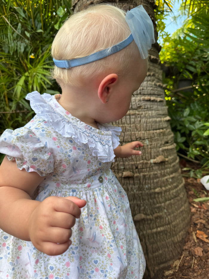 Hummingbird Handsmocked Girl Dress