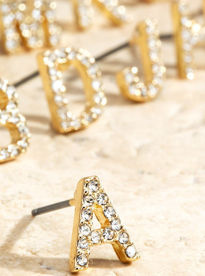 Initial Reaction Single Stud Earring